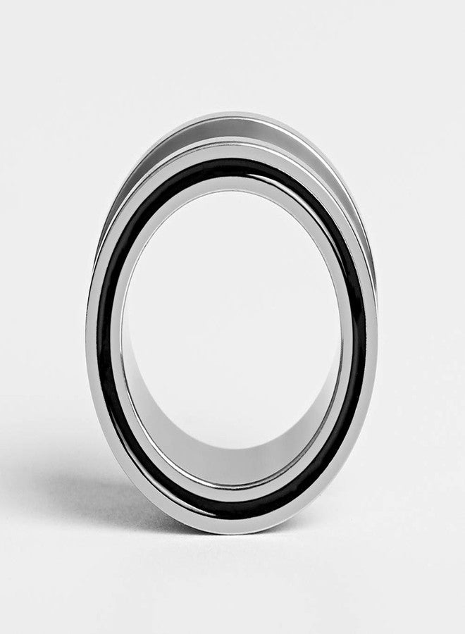 TBOSEN 2 pairs Stainless Steel Ear Plugs Black Gauges Stretching Screw Fit Tunnels Expander Piercing Jewelry - Image 5